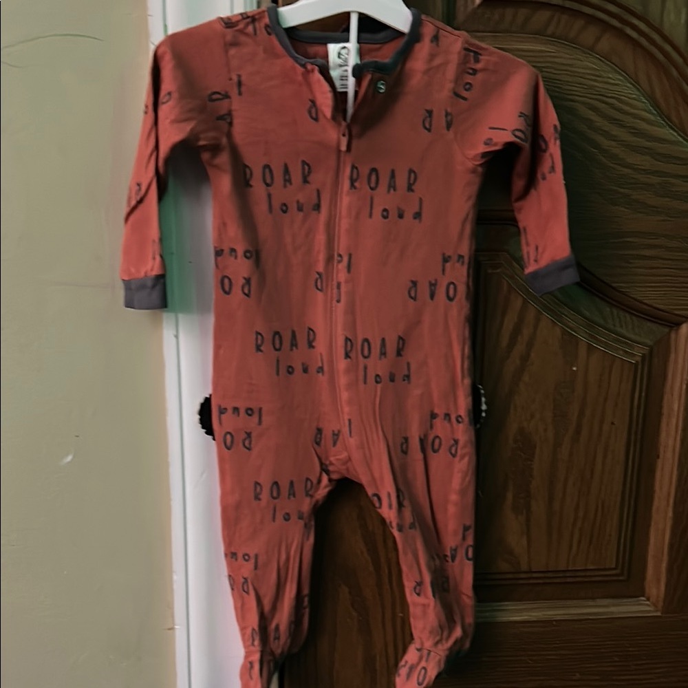 Gerber Red Footie One Piece with Enclosed Feet 6-9M